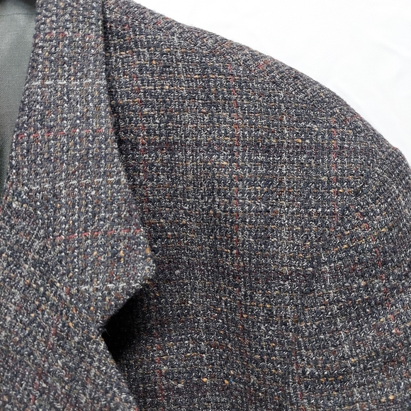 Vintage Pierre Cardin Plaid 2 Button Blazer - Picture 8 of 16